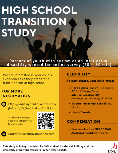 High School Transition Study poster