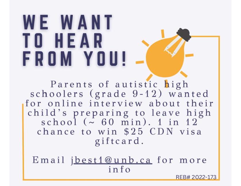 Parents - We want to hear from you